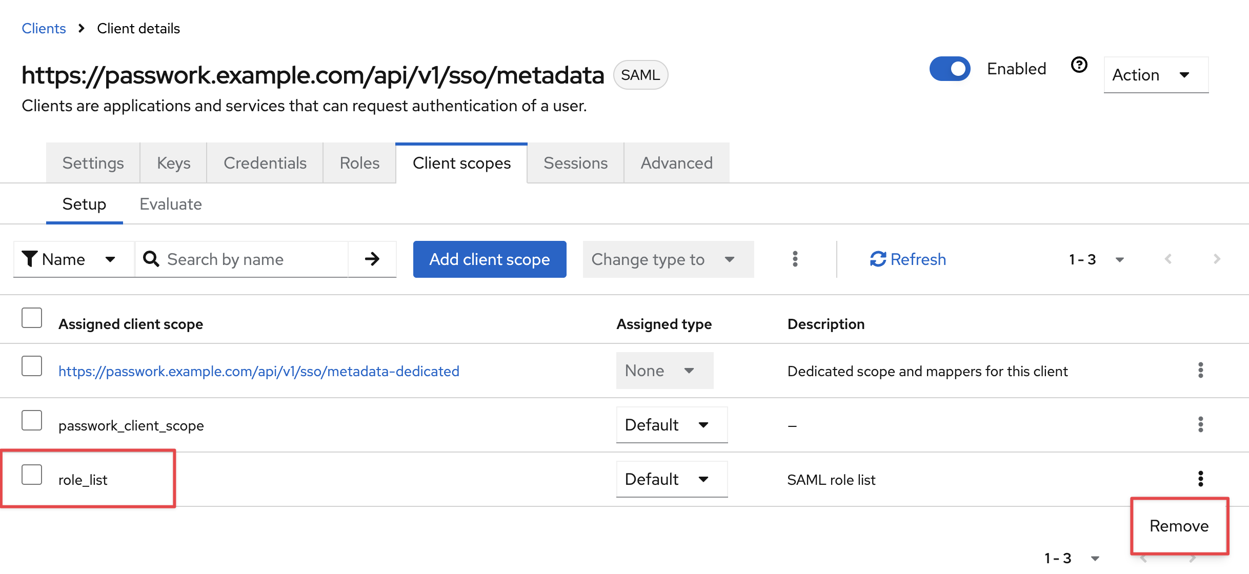 Standardvorlage löschen