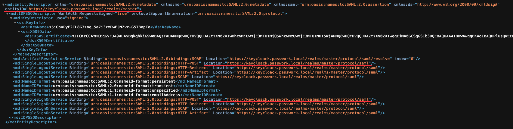 Beispiel der XML-Ausgabe