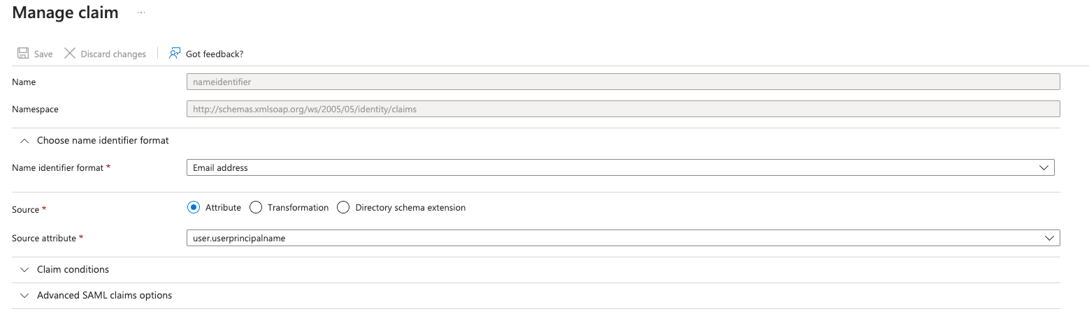 Standardbeispiel nach der Anwendungserstellung