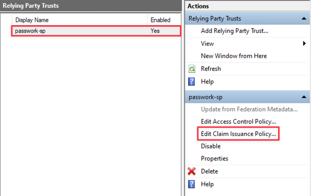 Abrir políticas de emisión de claims