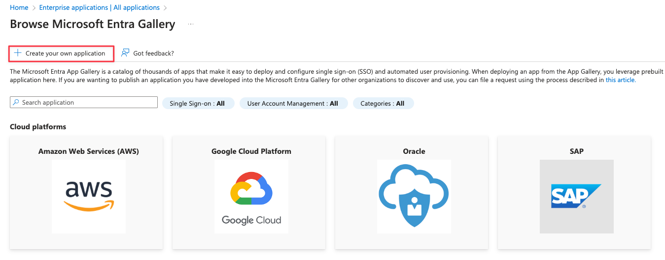 Crear su propia aplicación