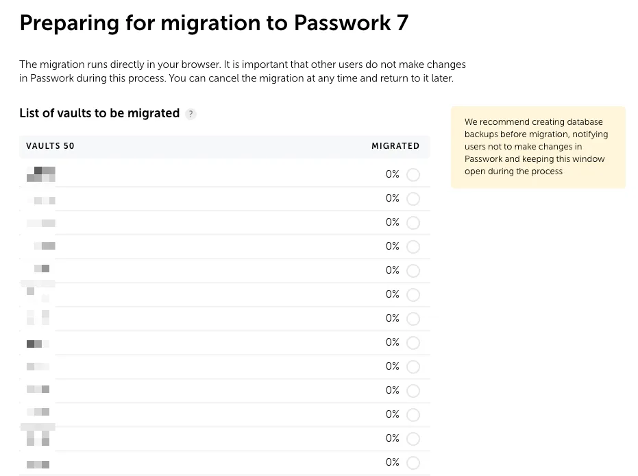 Initial data migration