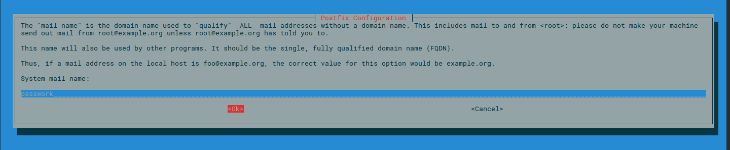 Specifying the server's FQDN