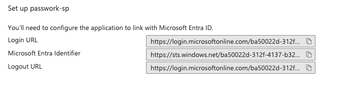 Copy and paste Microsoft Entra ID endpoints into Passwork