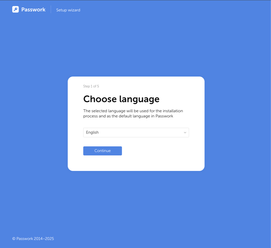 Choose language