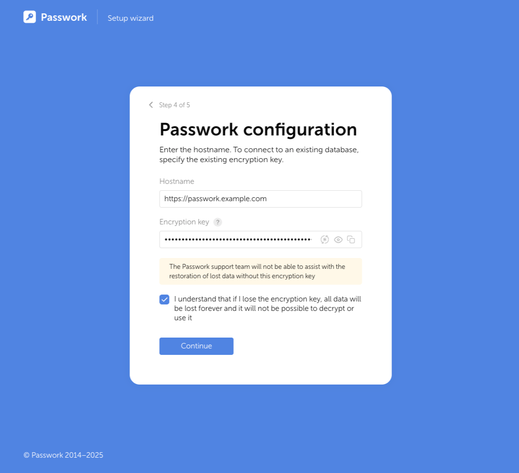 Generating database encryption key