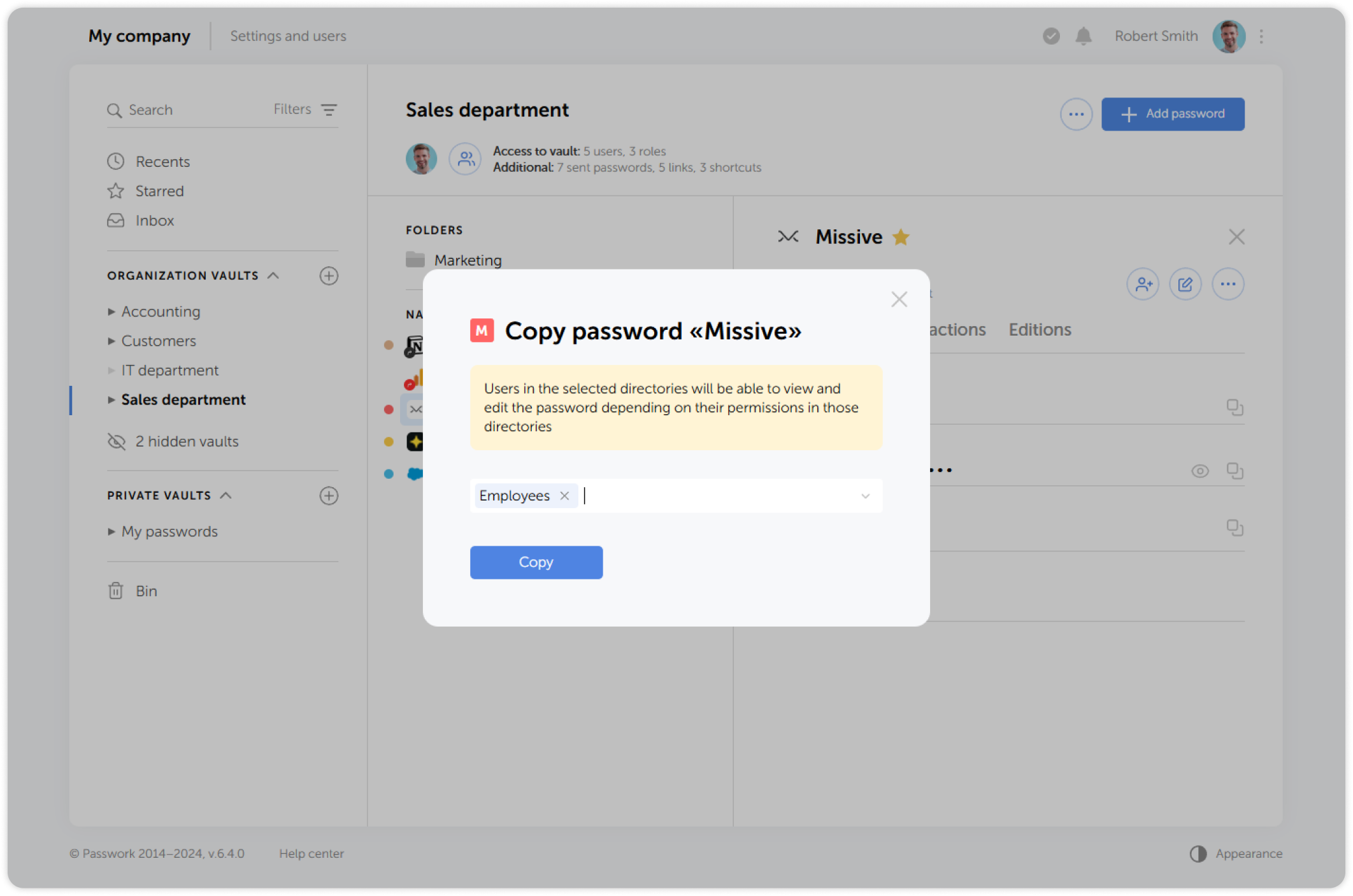 Choose destination directory