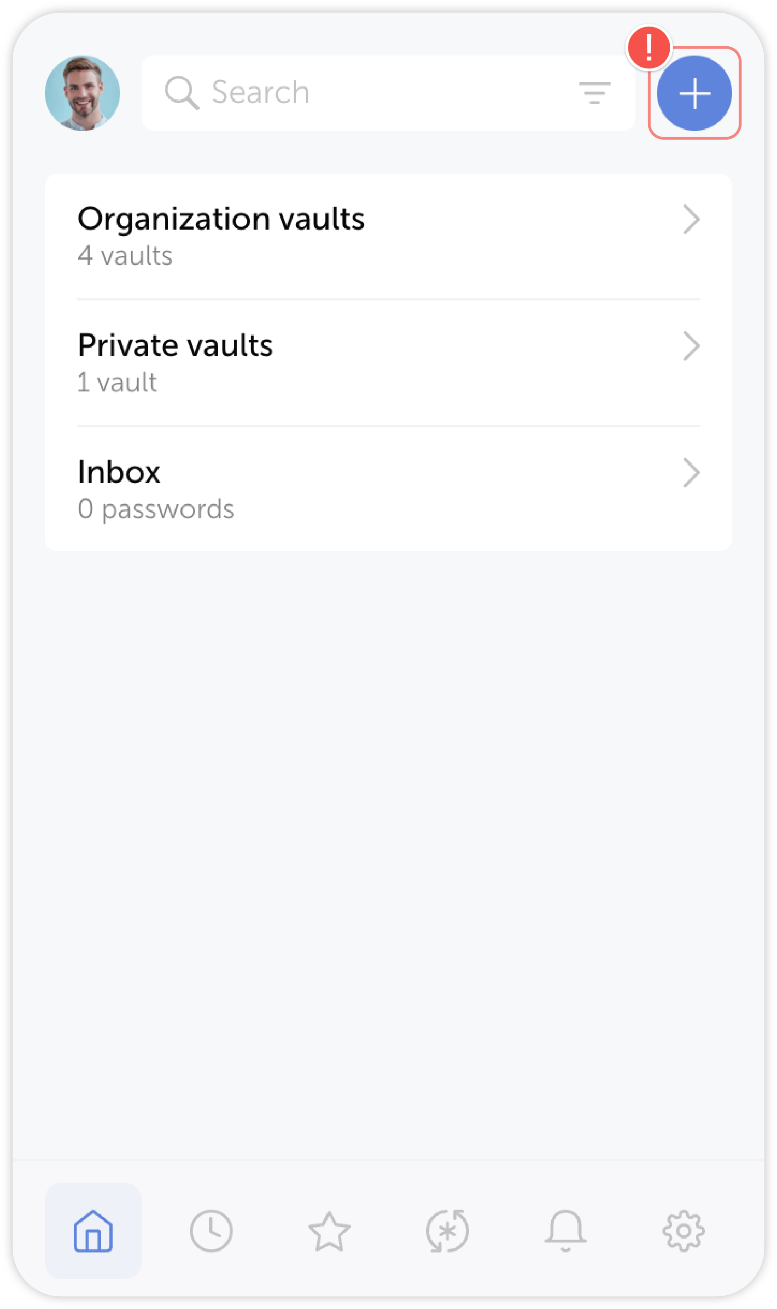 Add password button