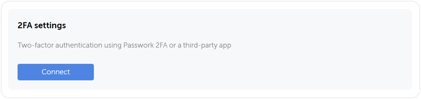 Connect 2FA app