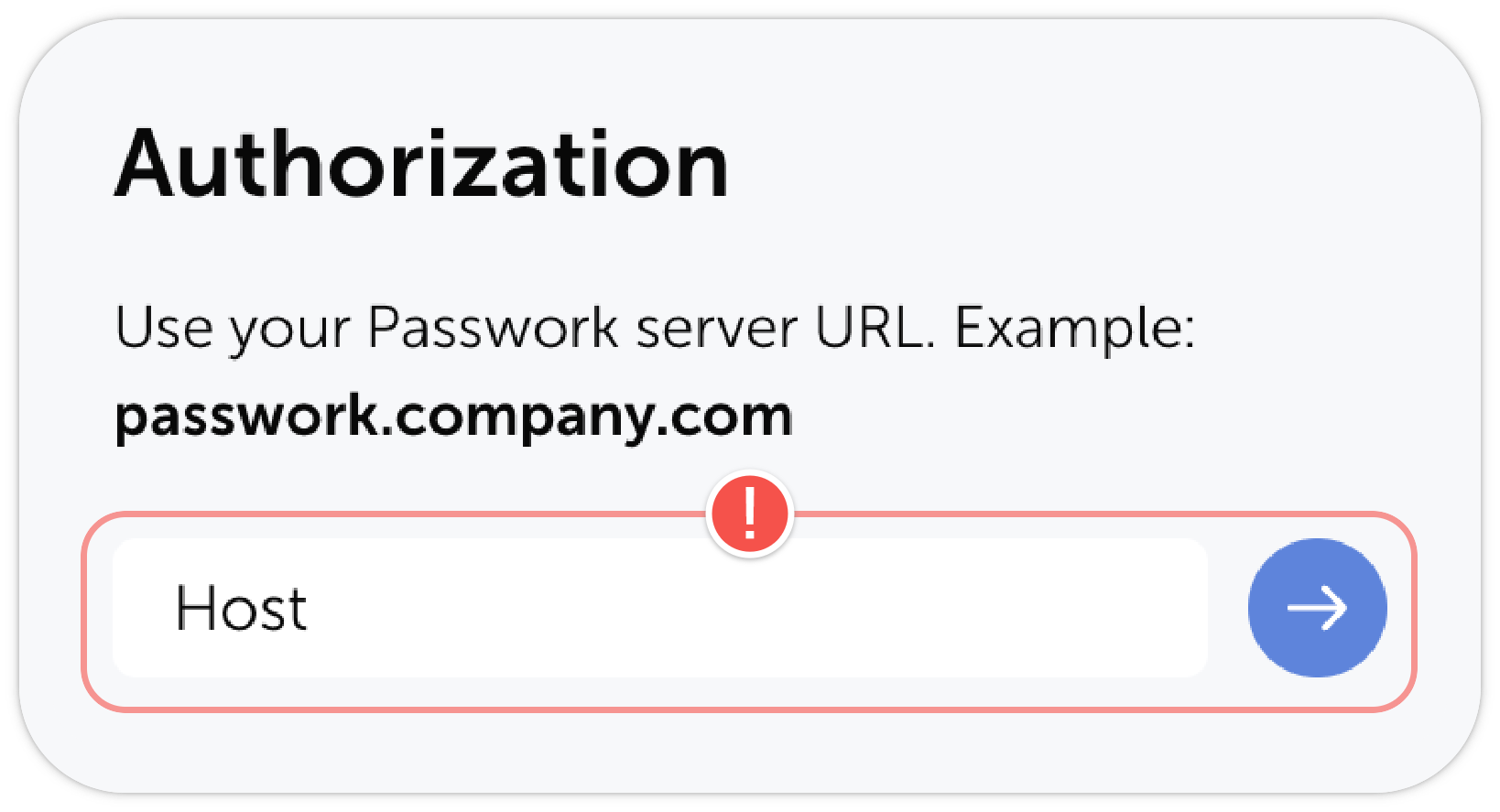 Extension setup screen