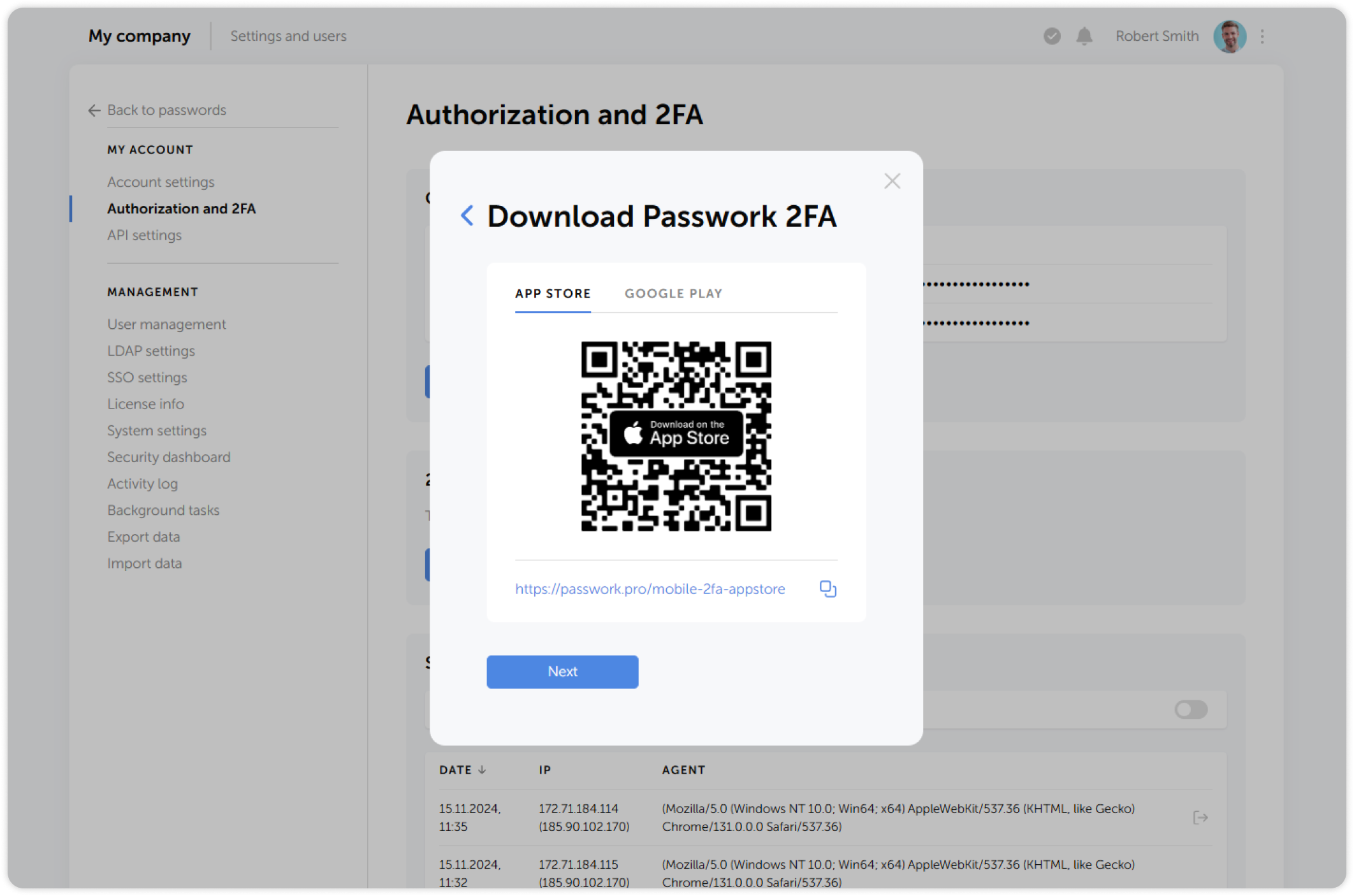 Passwork 2FA app download