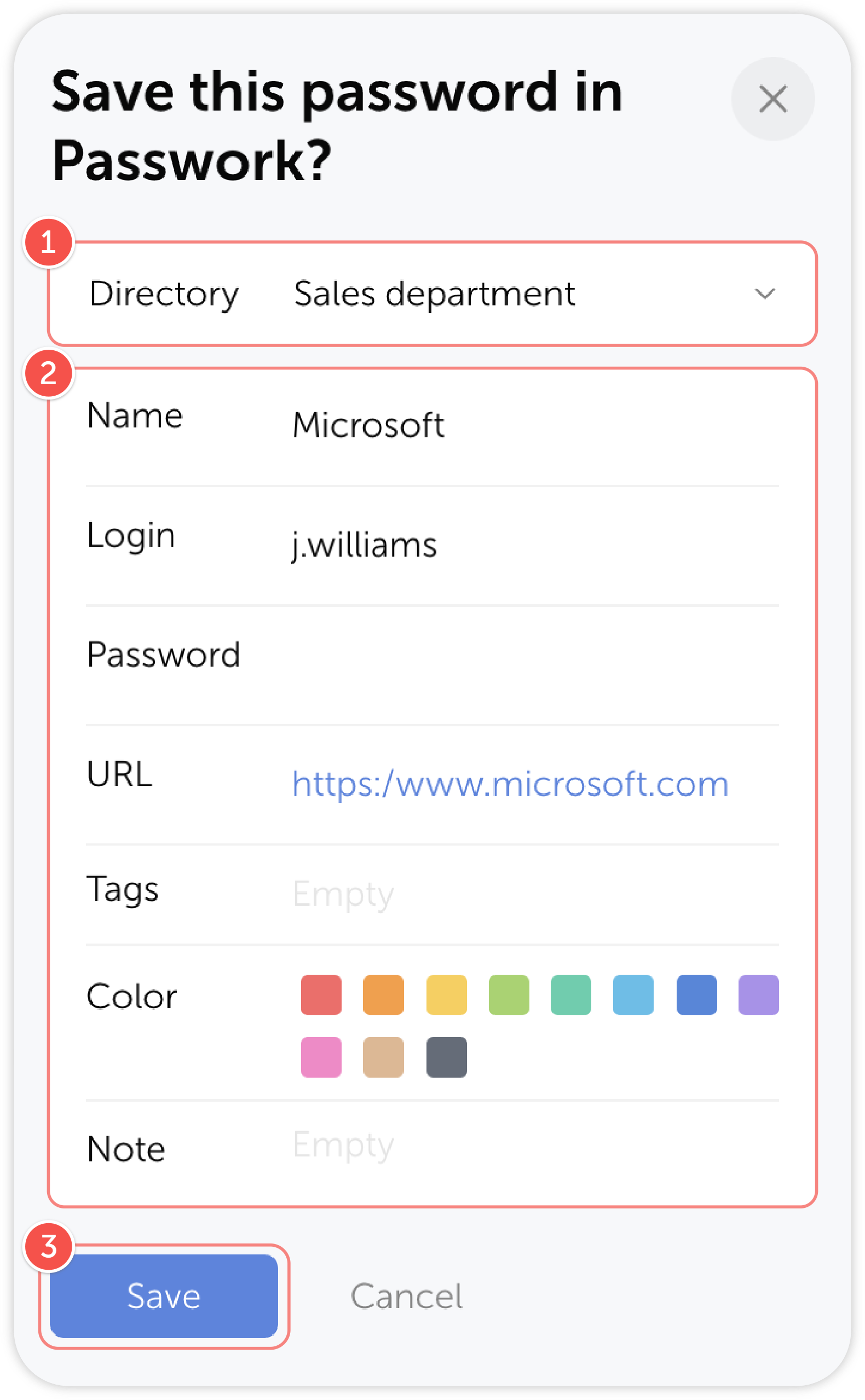 Save password prompt