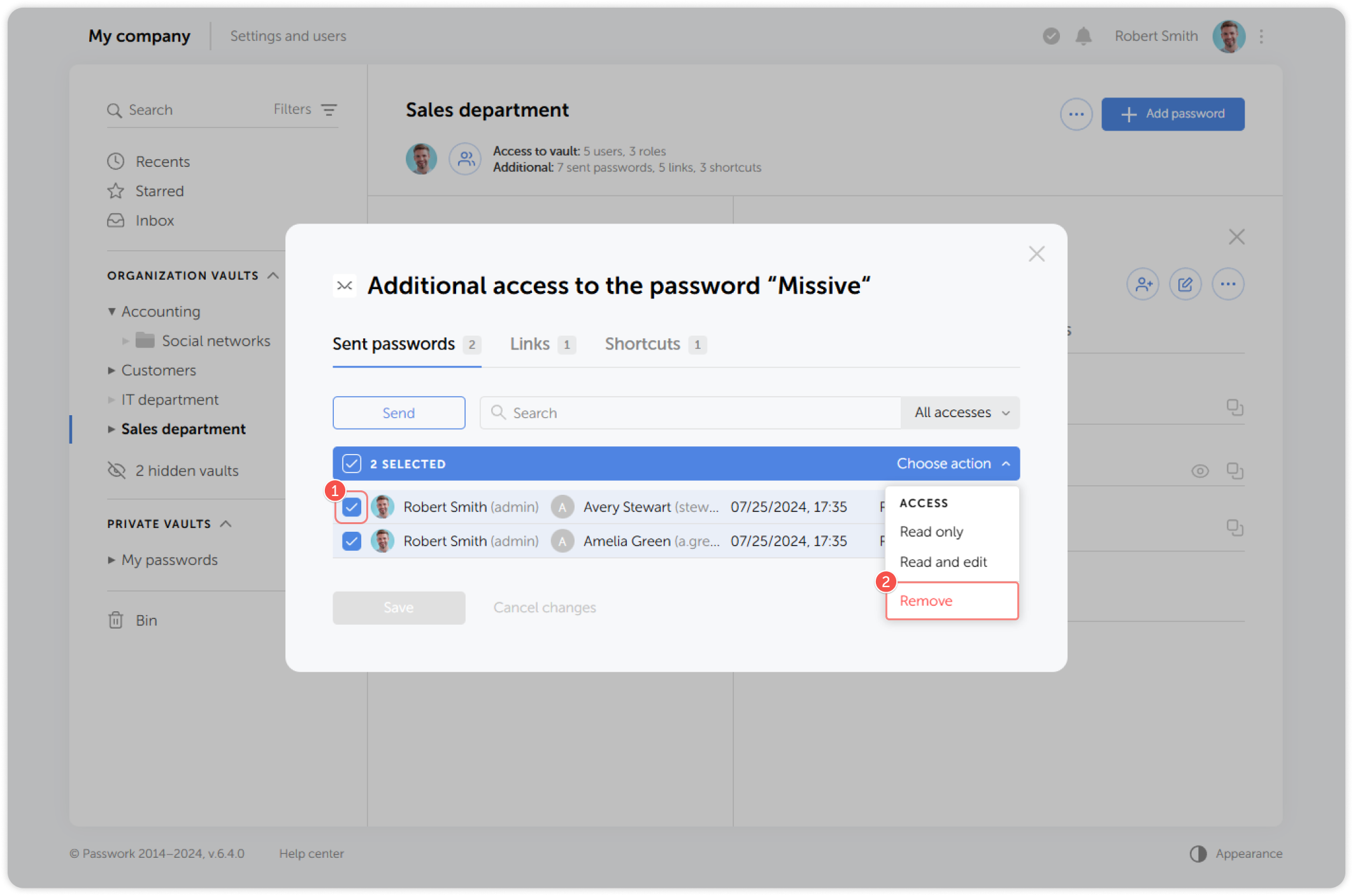 Delete multiple items
