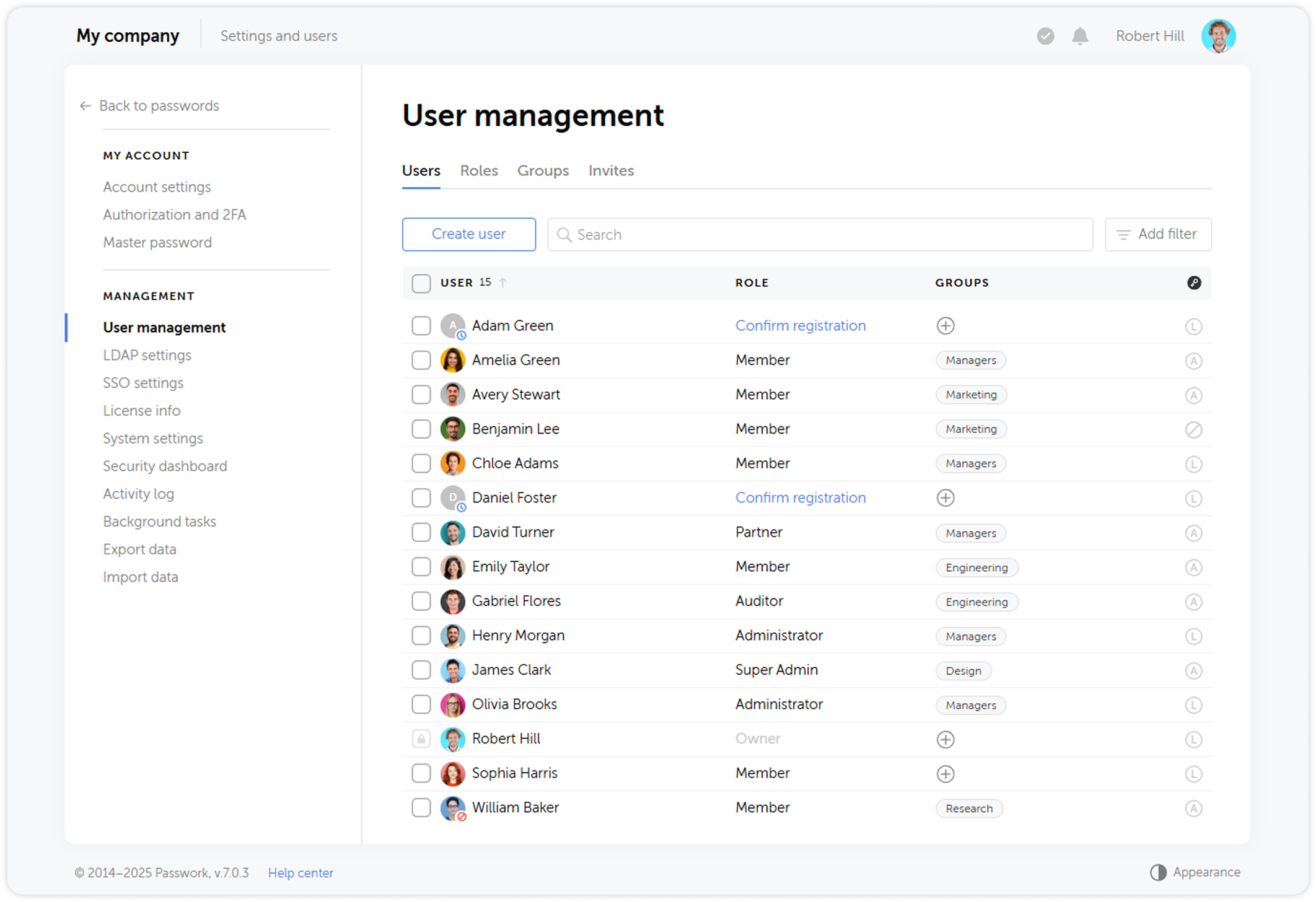 User L User manual | Passwork