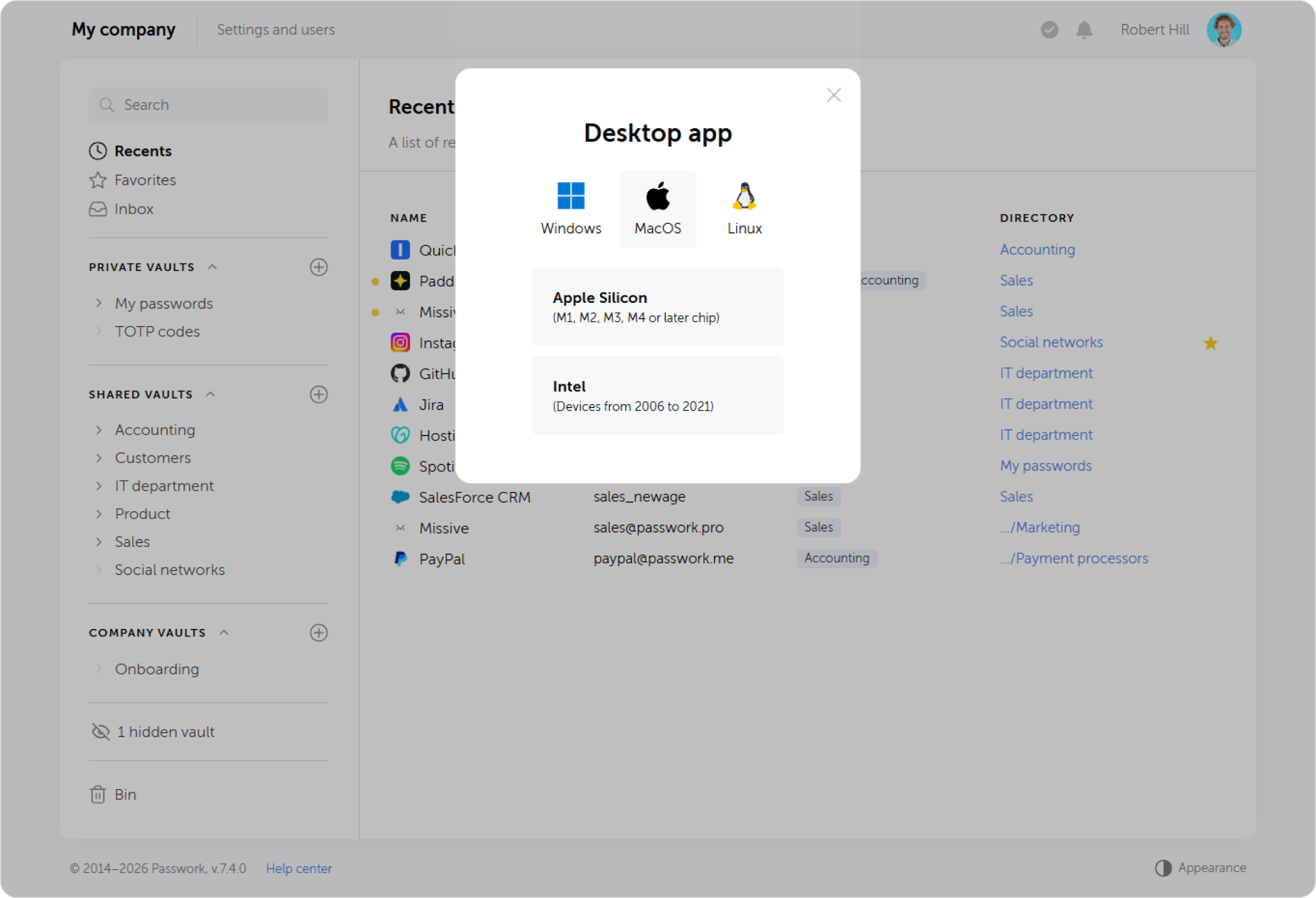 Desktop-App installieren