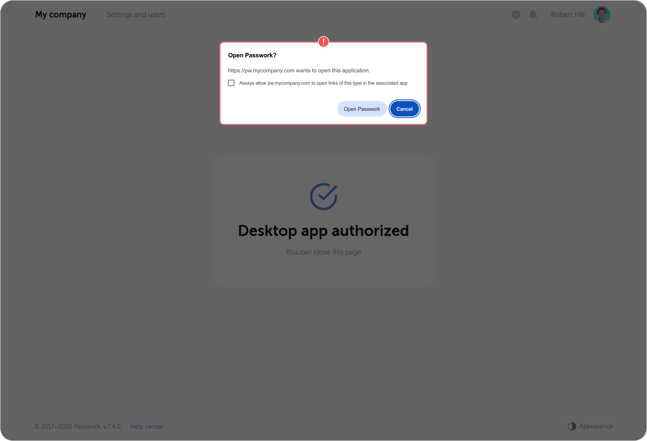 Desktop-App starten